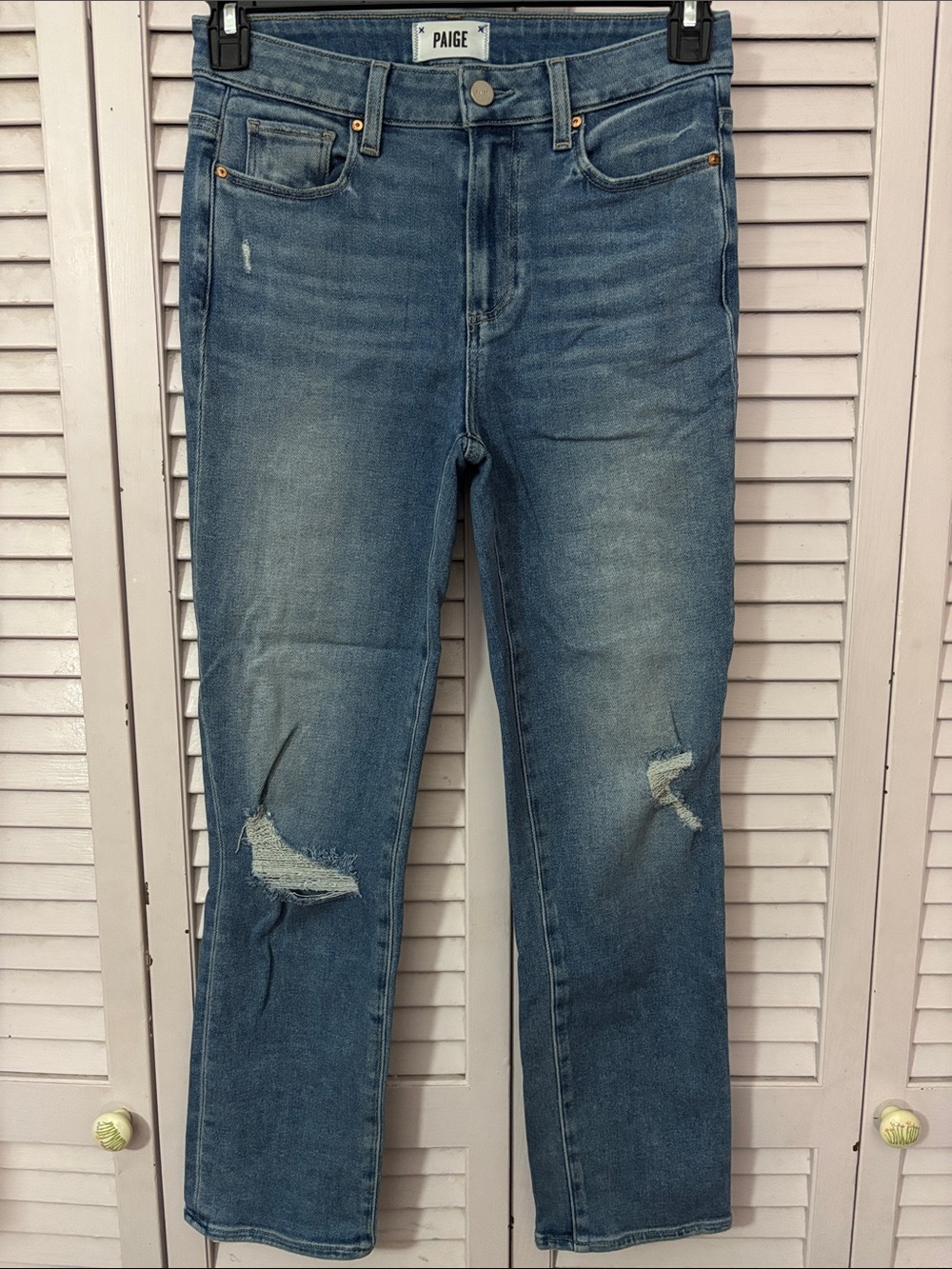 PAIGE Straight Leg Jeans